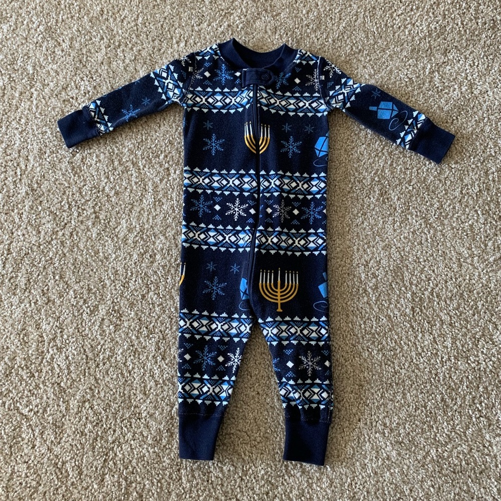 Night Night Sleeper In Organic Cotton Hanukkah